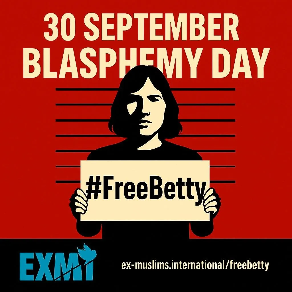 Blasphemy Day 2025: Decriminalise Blasphemy! Free Betty!